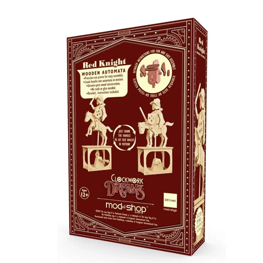NEW Wooden Toy Knight Automatron Automata 3D Puzzle Engineering Machine STEM Gea